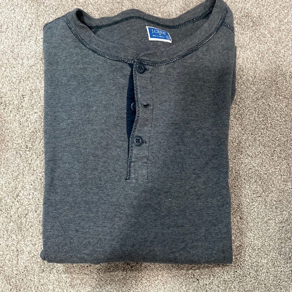 Gray j crew Henley